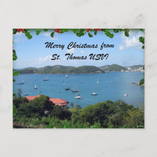 Merry Christmas from St. Thomas, U.S.V.I. Holiday Postcard