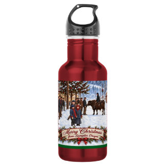 Merry Christmas from Sumpter Oregon Water Bottle