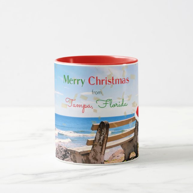 Merry Christmas from Tampa, FL Mug (Center)