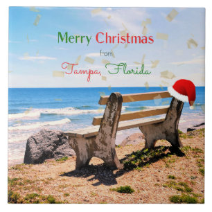 Merry Christmas from Tampa, Florida Tile