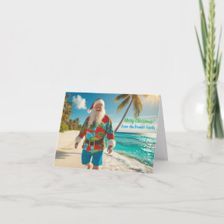 Merry Christmas from the Beach Holiday Card