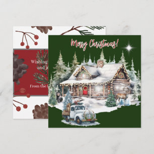 Merry Christmas from the Cabin Holiday Card