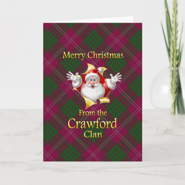 Merry Christmas From the Crawford Clan Holiday Card (Front)