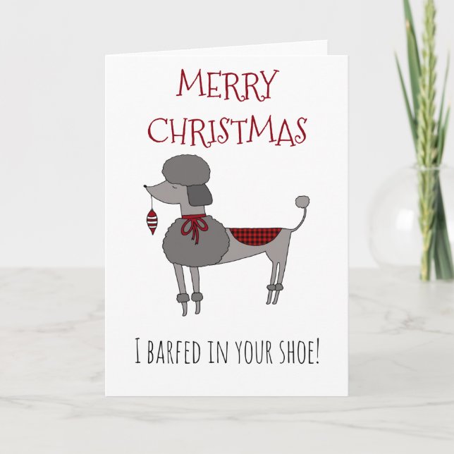 Merry Christmas from the Dog Holiday Card (Front)