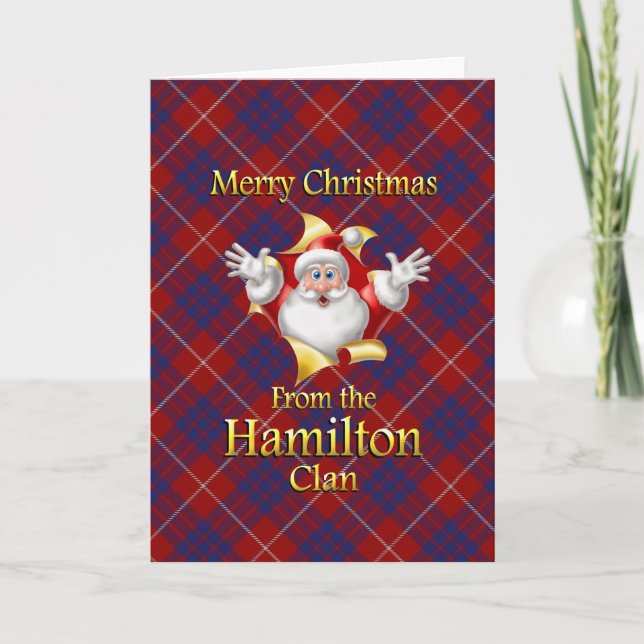 Merry Christmas From the Hamilton Clan Holiday Card (Front)