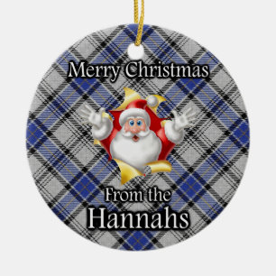 Merry Christmas From the Hannay Hannah Clan Ceramic Ornament