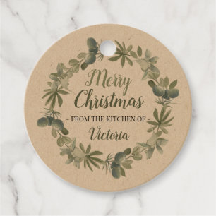 Merry Christmas From the Kitchen of Favour Tags