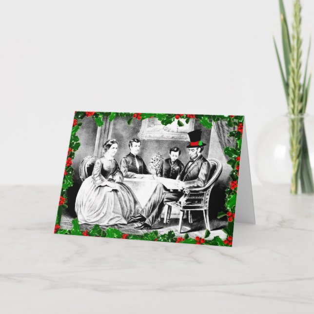 Merry Christmas From The Lincolns Holiday Greeting (Front)