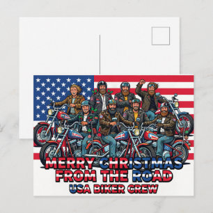 Merry Christmas From The Road Postcard