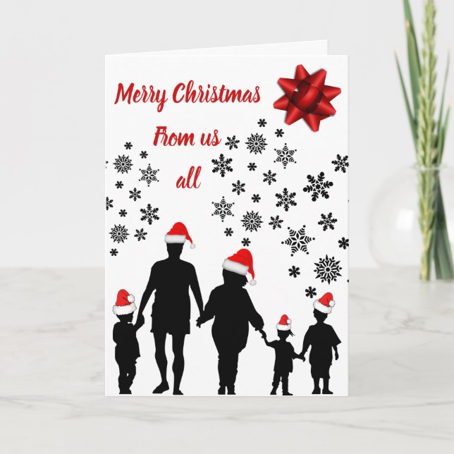 Merry Christmas from us all card (Front)