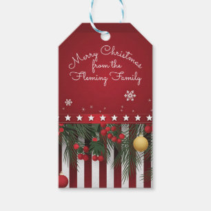 Merry Christmas from (your family) Gift Tags