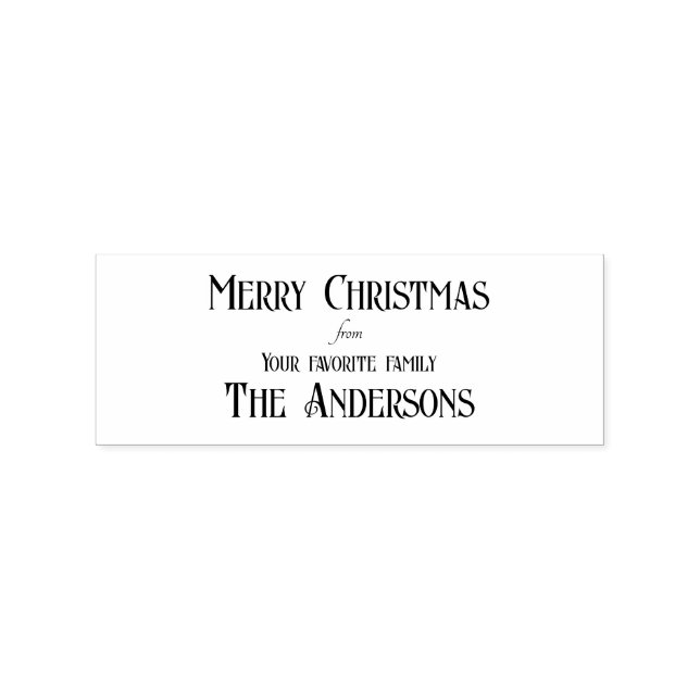 Merry Christmas from Your Favourite Family Stamp (Stamped)