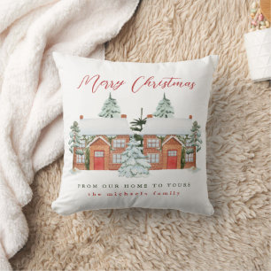 Merry Christmas From Your Neighbours Throw Pillow