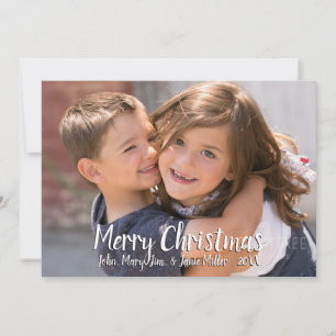 Merry Christmas Full Photo Card