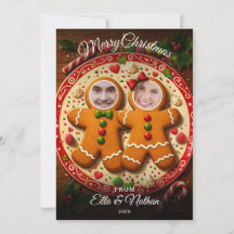 Merry Christmas Fun 2 Photo Gingerbread