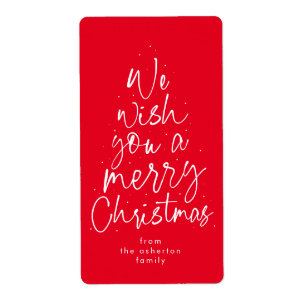 Merry Christmas fun festive red holiday gift