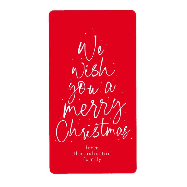 Merry Christmas fun festive red holiday gift (Front)
