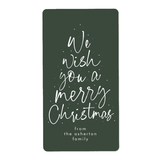 Merry Christmas fun green holiday gift (Front)