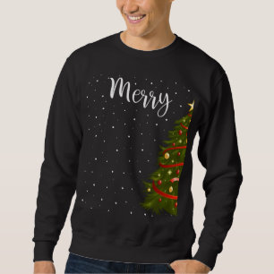 Merry Christmas Funny Christmas Tree Couples Match Sweatshirt