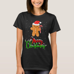 Merry Christmas Funny Gingerbread Cookie Baking Ch T-Shirt