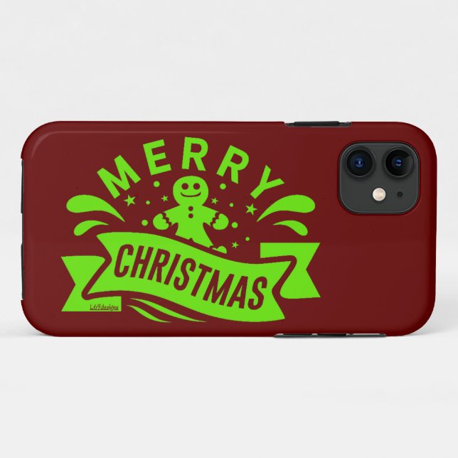 MERRY CHRISTMAS funny gingerbread man              Case-Mate iPhone Case (Back (Horizontal))