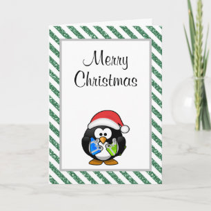Merry Christmas Funny Penguin Christmas Card