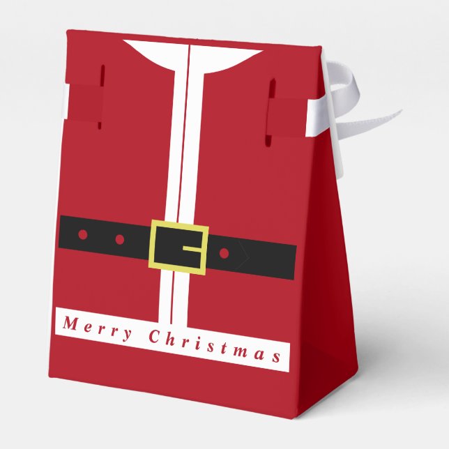 Merry Christmas Funny Santa Gift Box (Back Side)