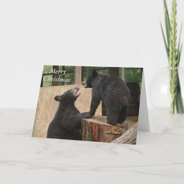 Merry Christmas - "Game of chase" greeting card (Front)