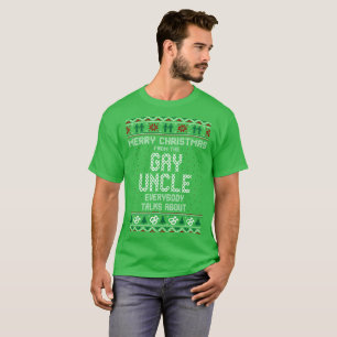 Merry Christmas Gay Uncle Sweater Ugly Tshirt
