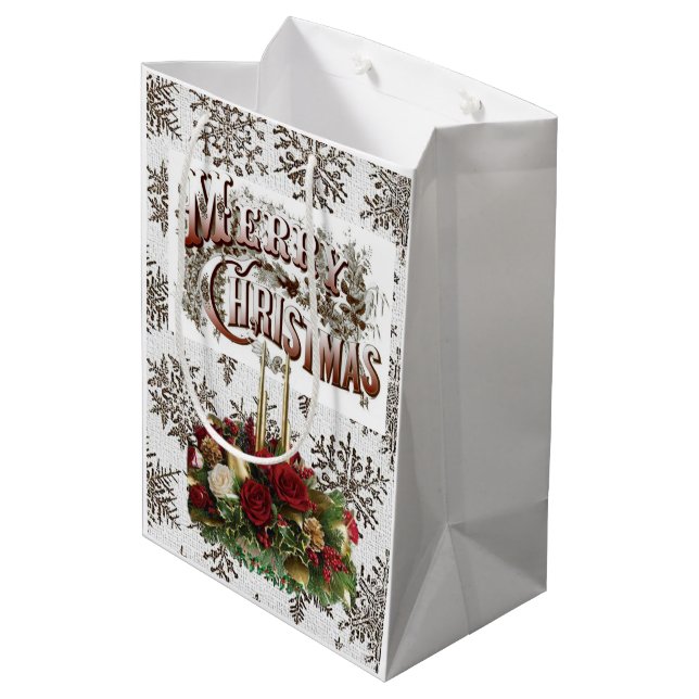 Merry Christmas Gift Bags (Back Angled)