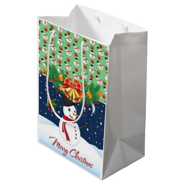 Merry Christmas Gift Bags (Back Angled)