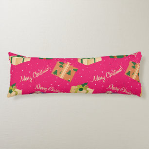 Merry Christmas Gift Boxes Body Pillow