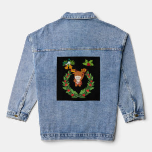 Merry Christmas Gift for Christmas Family Denim Jacket