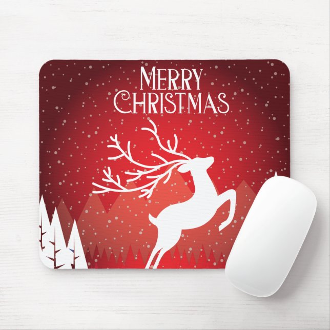 Merry Christmas Gift Mouse Pad (With Mouse)