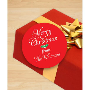 Merry Christmas Gift Sticker