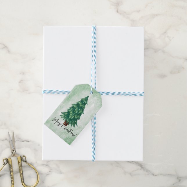 Merry Christmas Gift Tag (With Twine)