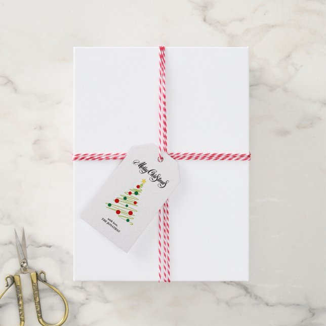 Merry Christmas Gift Tags (With Twine)