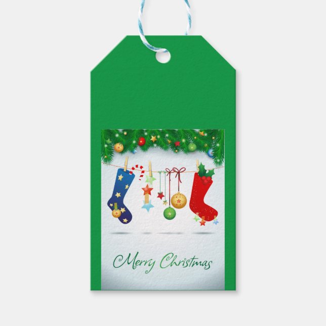 Merry Christmas  Gift Tags (Front)