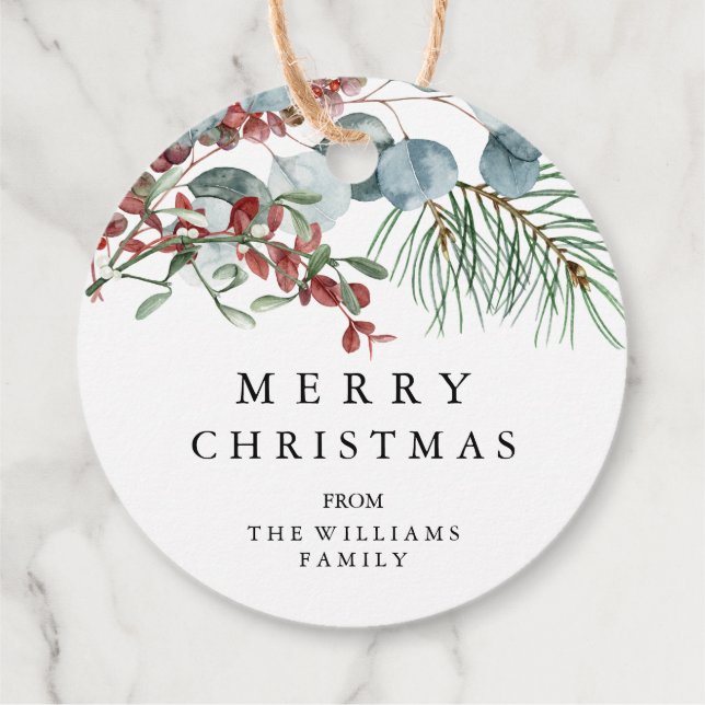 Merry Christmas  Gift Tags (Back)