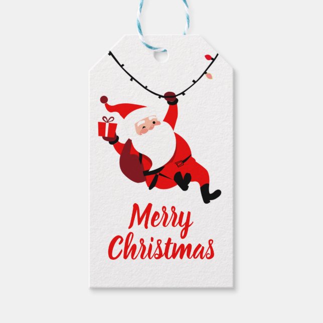 Merry Christmas Gift Tags Price Tags (Front)