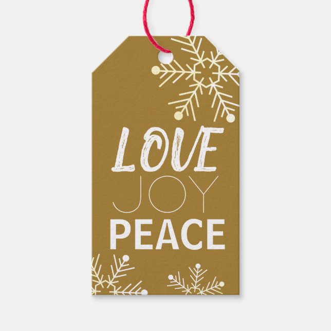 Merry Christmas Gift Tags Price Tags (Front)