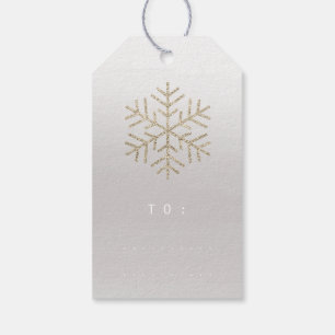 Merry Christmas Gift To Script Gold Grey Red Gift Tags