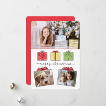 Merry Christmas Gifts 3-photos Holiday
