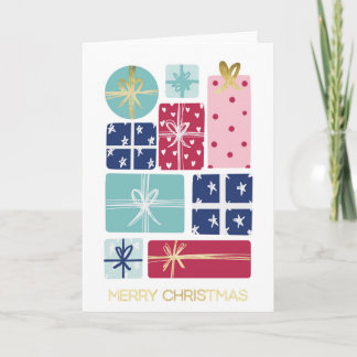 Merry Christmas Gifts Corporate Holiday Thank You Card