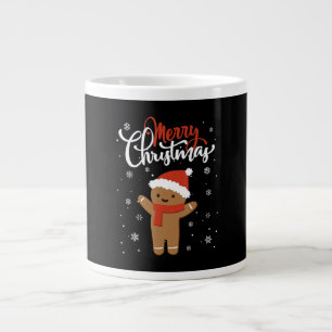 Merry Christmas Ginger Bread Xmas Christmas Cookie Large Coffee Mug