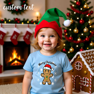 Merry Christmas - gingerbread boy Toddler T-shirt
