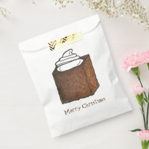 Merry Christmas Gingerbread Cake Sugar and Spice Favour Bag