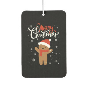 Merry christmas gingerbread   christmas cookie air freshener