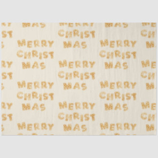 Merry Christmas Gingerbread Cookies Lettering Tissue Paper