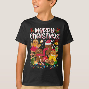 Merry Christmas Gingerbread Cookies Men Women T-Shirt
